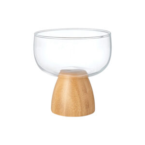 Bamboo Chubby Single-Layer Glass Salad Bowl