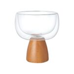 Salad Bowls & Serving Ware Bamboo Chubby Double-Layer Glass Salad Bowl