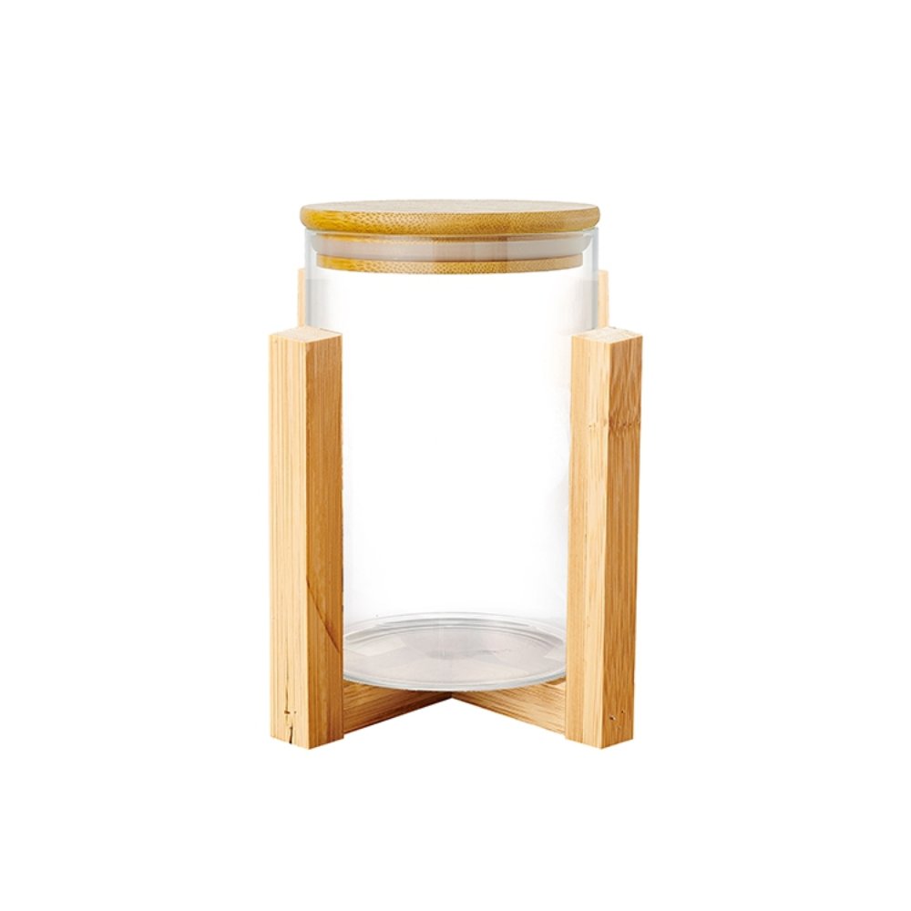 Storage Jars & Canisters Cross Stand Glass Jar Sealing Set
