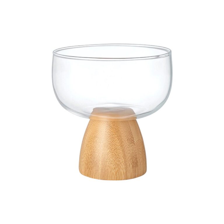Salad Bowls & Serving Ware Bamboo Chubby Single-Layer Glass Salad Bowl