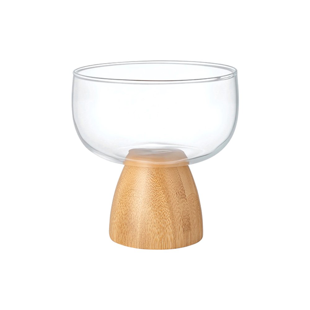 Salad Bowls & Serving Ware Bamboo Chubby Single-Layer Glass Salad Bowl