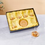 Glassware & Cups Slim Bamboo Bottom Single-Layer Glass Cup Set