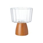 Salad Bowls & Serving Ware Bamboo Chubby Petal Glass Salad Bowl