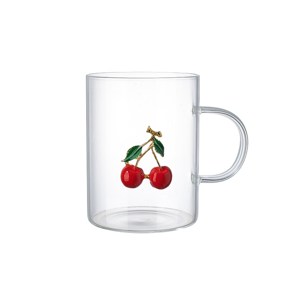 Glassware & Cups Cherry Alloy Glass Single-Layer Cup