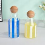 Tea & Coffee Sets Striped Wood Ball Glass Cold Water Pitcher