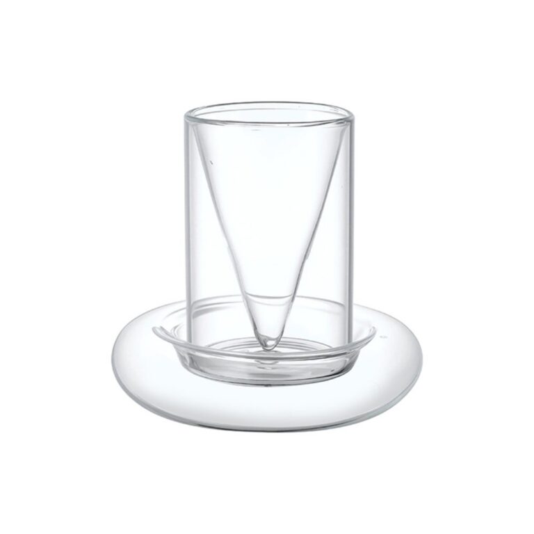Glassware & Cups Cone Double-Layer Glass Cup Set