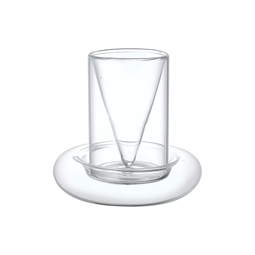 Glassware & Cups Cone Double-Layer Glass Cup Set
